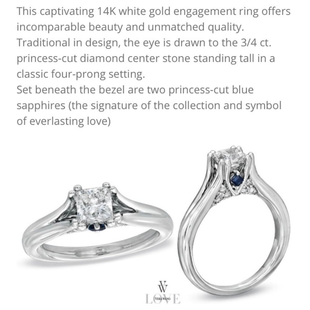 Vera Wang LOVE collection diamond ring